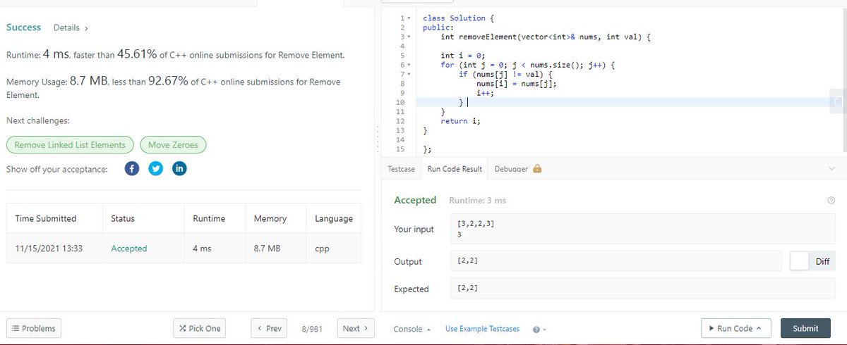 SandhyaRani66's tweet photo. Day7 of #100daysofcodechallenge 
solved 3 problems related to array.
learnt binary search,insertion sort. https://t.co/5Xwc4YHPZB