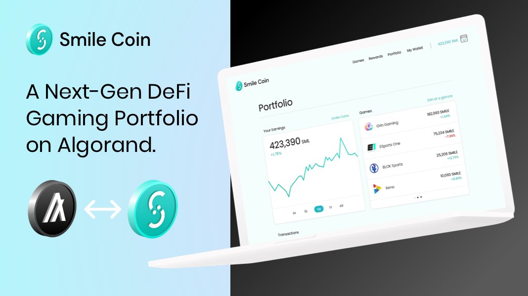 Smile Coin (@smilecoinus) on Twitter photo 🚦😃It's launch week for Smile Coin!
A next-gen decentralized gaming portfolio is launching on <a href="/Algorand/">Algorand Technologies</a> - who's ready?!?!
#defigaming #smilecoin #Algorand 🚦😃It's launch week for Smile Coin!
A next-gen decentralized gaming portfolio is launching on <a href="/Algorand/">Algorand Technologies</a> - who's ready?!?!
#defigaming #smilecoin #Algorand