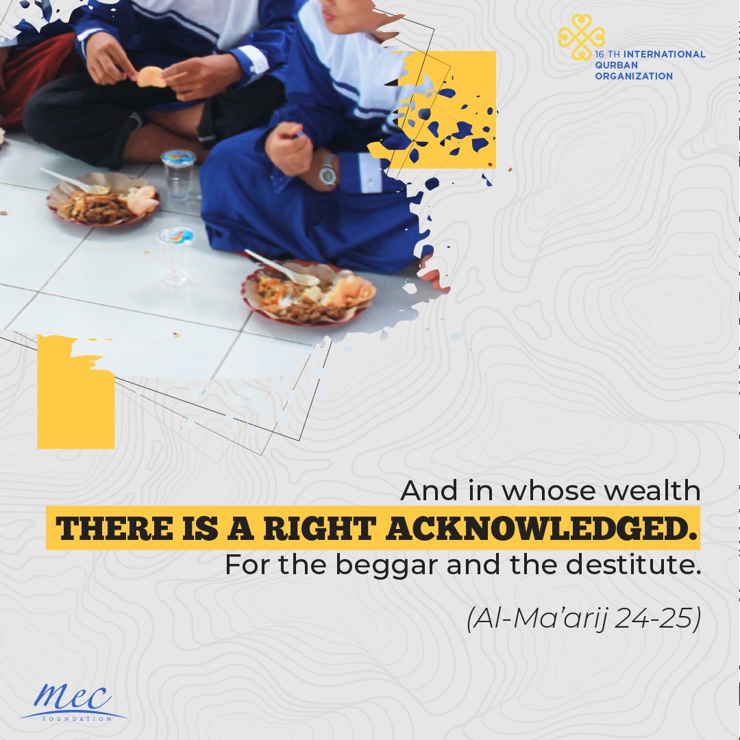 mecvakfi's tweet image. And in whose wealth there is a right acknowledged. For the beggar and the destitute. (Al-Ma’arij 24-25)
#DoItRight #DoItForAllah