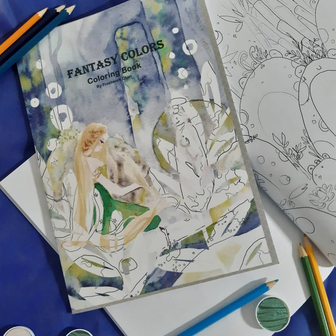 Frostworkchan's tweet photo. I waited so long for holding my coloring book Fantasy Colors in my hands💚
#fantasycolors #frostworkchan #frostworkchancolors #coloring #coloringbook #book #artbook #adultcoloringbook #fantasy #fantasyart #art #nature #landscape #creature #magic #dream #fairytale #tale #creative https://t.co/sfA0cSS9Yf