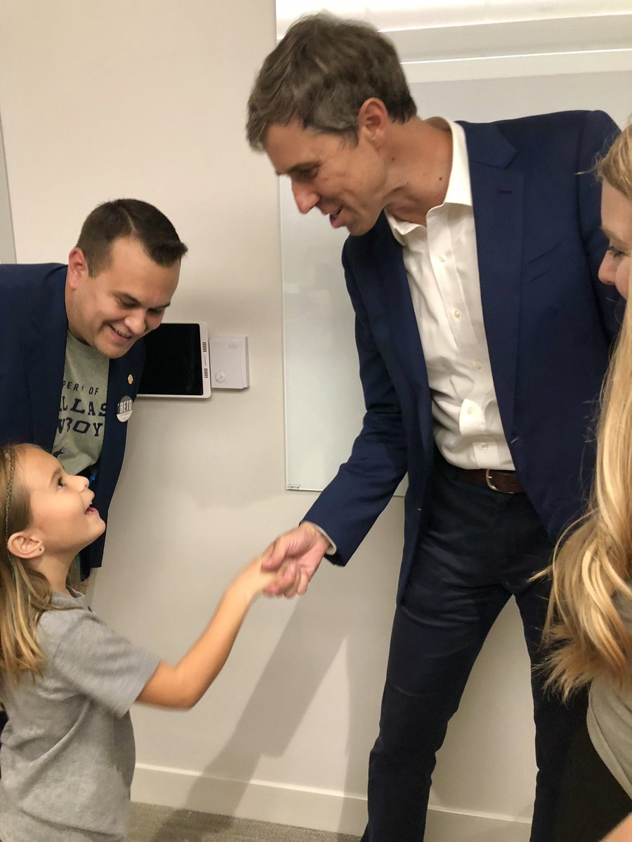 AdamBazaldua's tweet photo. Just reminiscing about when C first met our future Governor….
BETO for TEXAS!! @BetoORourke
Get your blockwalkin shoes ready!! #ByeGreg ✌🏽 https://t.co/EgVFMHBQ6Q