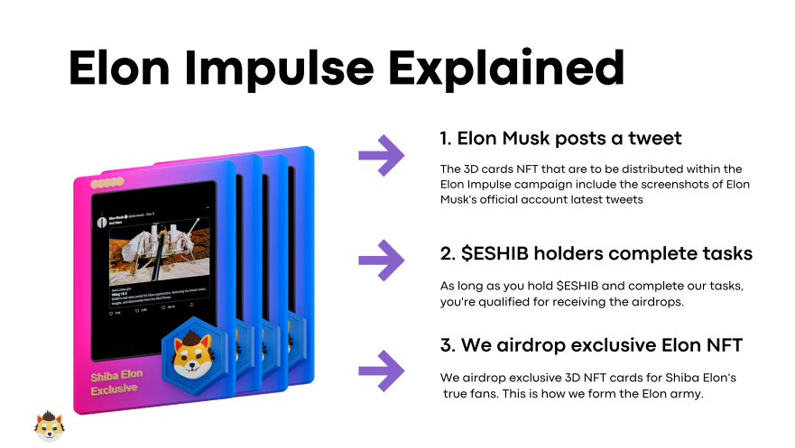 0xCyberbeggar's tweet photo. #BSC project w/ nice features @ShibaElonSpace 👇

Hold $ESHIB &amp; receive #NFT airdrops, #metaverse game coming w/ 10K unique 3D cute animals

🔐LP locked + audited by @TechAudit_USA✅

💬Tg https://t.co/U2G2Iip4Ug
🌐Web https://t.co/uuwMvW82QH
📈Chart https://t.co/ENiE5FMeX9 
#ad https://t.co/ietmq2r6WK