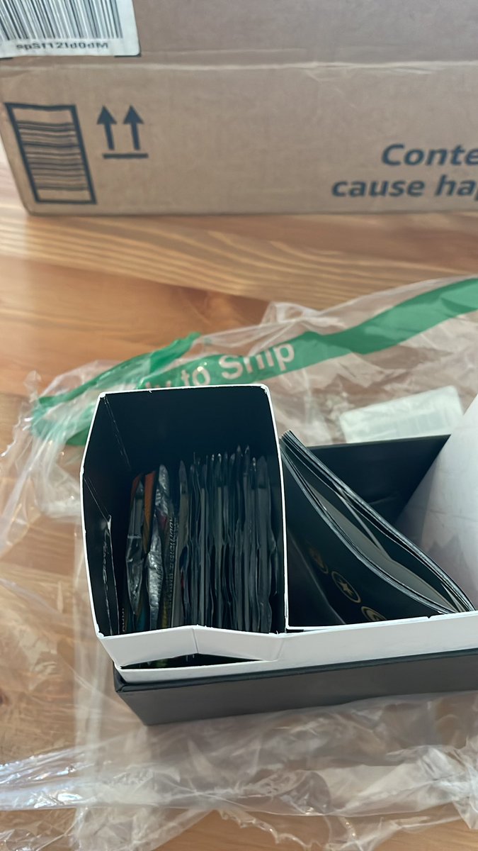 wherescharizard's tweet photo. Don’t order Celebrations ETB from @amazon. I bought it brand new from Amazon as seller and it comes in a return bag with cards missing. It also says item cannot be return so I get screwed smdh. Why do people do this over cards? https://t.co/3sxvt9fbla