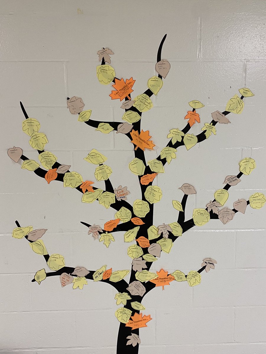 Lancer_Crew's tweet photo. Gratitude is growing on our Thankful Tree upstairs in the 9th grade wing after Link leaders made some brief homeroom visits. #gratitude #FestiveSeason https://t.co/Yev3n601wC