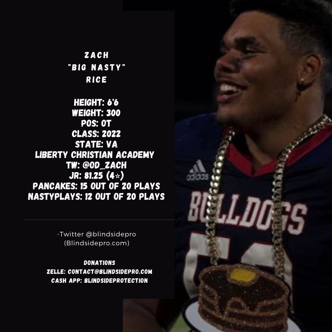 BrandonLeeFX's tweet photo. Shout-out to @od_zach. We are officially awarding him 4⭐ for his junior campaign. He has a physical presence on the field and is definitely worth being called "big nasty". We are looking forward to grading his senior year! #checkoutmyhighlight #rtItBot https://t.co/MyaX7Q0OfU