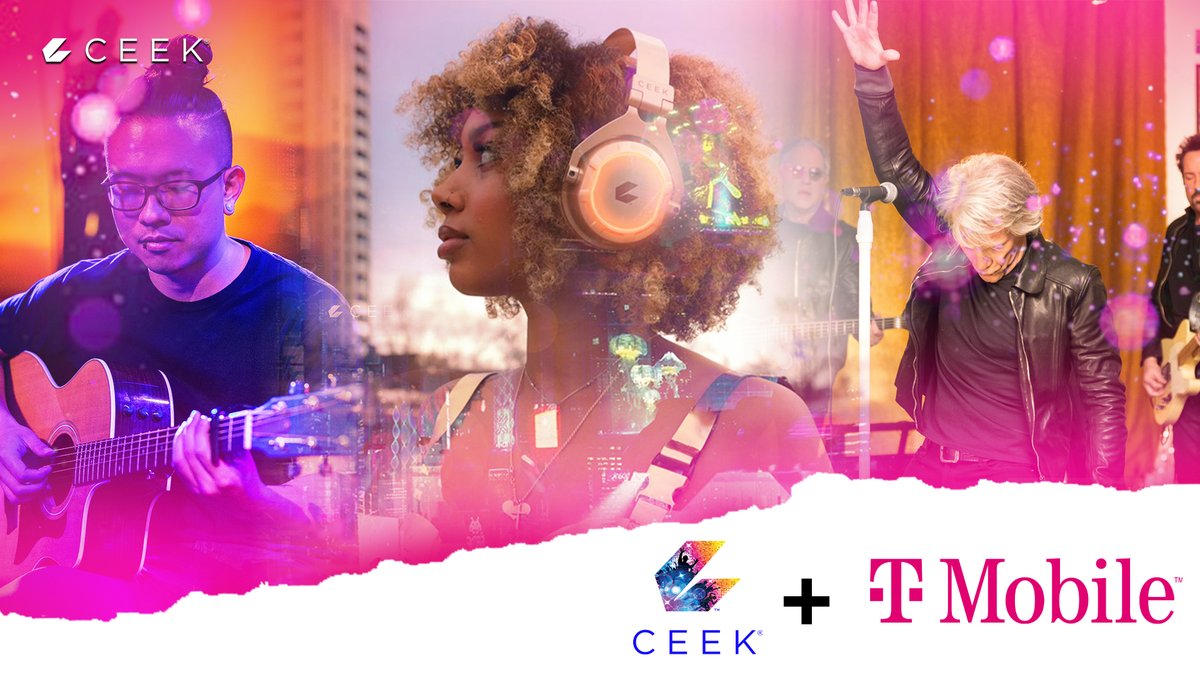 CEEK's tweet photo. Good news for @TMobile subscribers. You can enjoy Unlimited CEEK video streaming with #BingeOn No extra data charges.  CEEK is proud be #TMobile #VR #Metaverse  #LiveStreaming  Binge On partner 🚀

#CEEK #VRAPP #CEEKVR #NFT
👉🏽 More at https://t.co/6PCDeIBjoj https://t.co/WTPmhpARTx