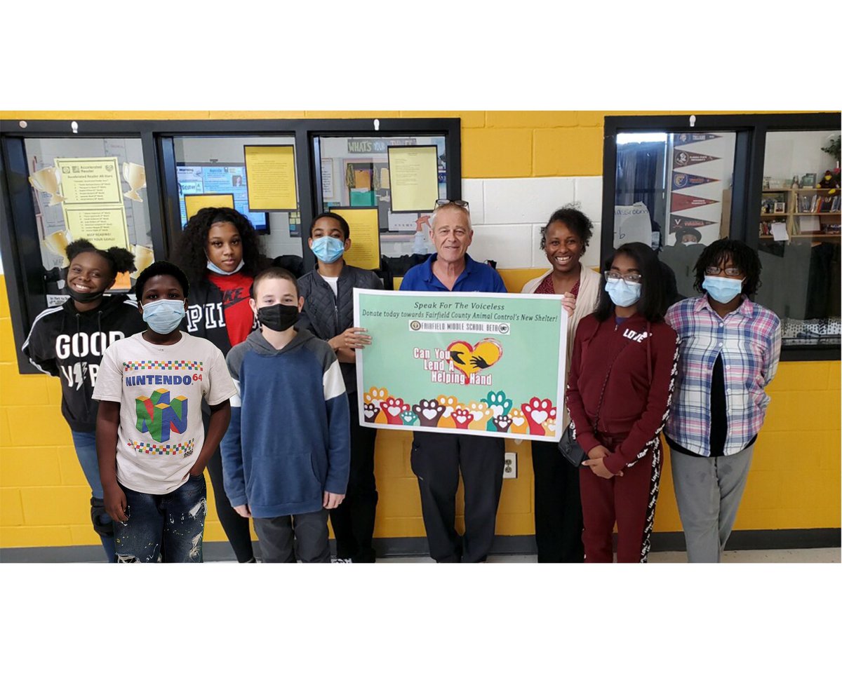 FMS Jr. Beta Club created a fundraiser poster for the Fairfield County Animal Control to assist in their efforts to raise money for a new shelter. Thanks to <a href="/RCuraboFMS/">Rolando Curabo, PhD</a> for formatting and printing it!  <a href="/FairfieldMiddle/">Fairfield Middle School</a> <a href="/nationalbeta/">National Beta</a>