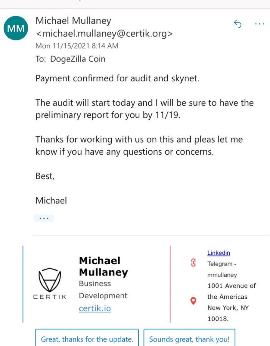 CryptoThro's tweet photo. WE GOT A CERTIK PRELIMINARY REPORT DATE!!!!!!!

CATCH THE DIP IF YOU CAN!!!!!!!
#DogeZillaCoin #Dogezillarmy https://t.co/CZmnzbmBQu