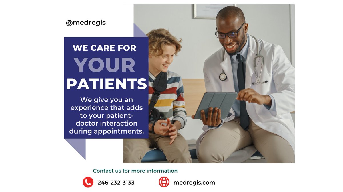 MedRegis's tweet photo. Your Patients, Our Collective Responsibility!
#barbados #caribbean #ehr #ehealth #mhealth #digitalhealth #digitalhealthcare  #healthtech #healthtechnology #healthtechstartup #healthit #healthcareit #healthcareinnovation #healthcareanalytics #healthcaredata https://t.co/6WT42UK2Ah