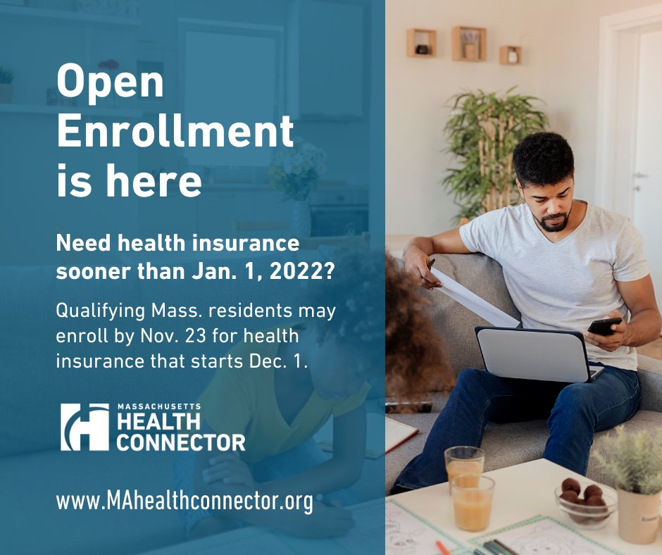 RepSteveUltrino's tweet photo. Health insurance is more important now than ever. If you need coverage, enroll through the Massachusetts Health Connector. Nov 23 is the deadline to enroll in coverage that starts Dec 1 for qualifying MA residents. Let’s get #CoveredTogether at https://t.co/S6Zk4jOHbJ https://t.co/wdu2zynv1r