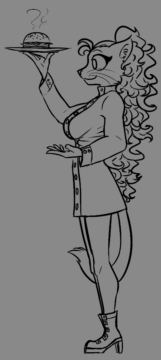 Wyviryn's tweet image. Auriya presents burger