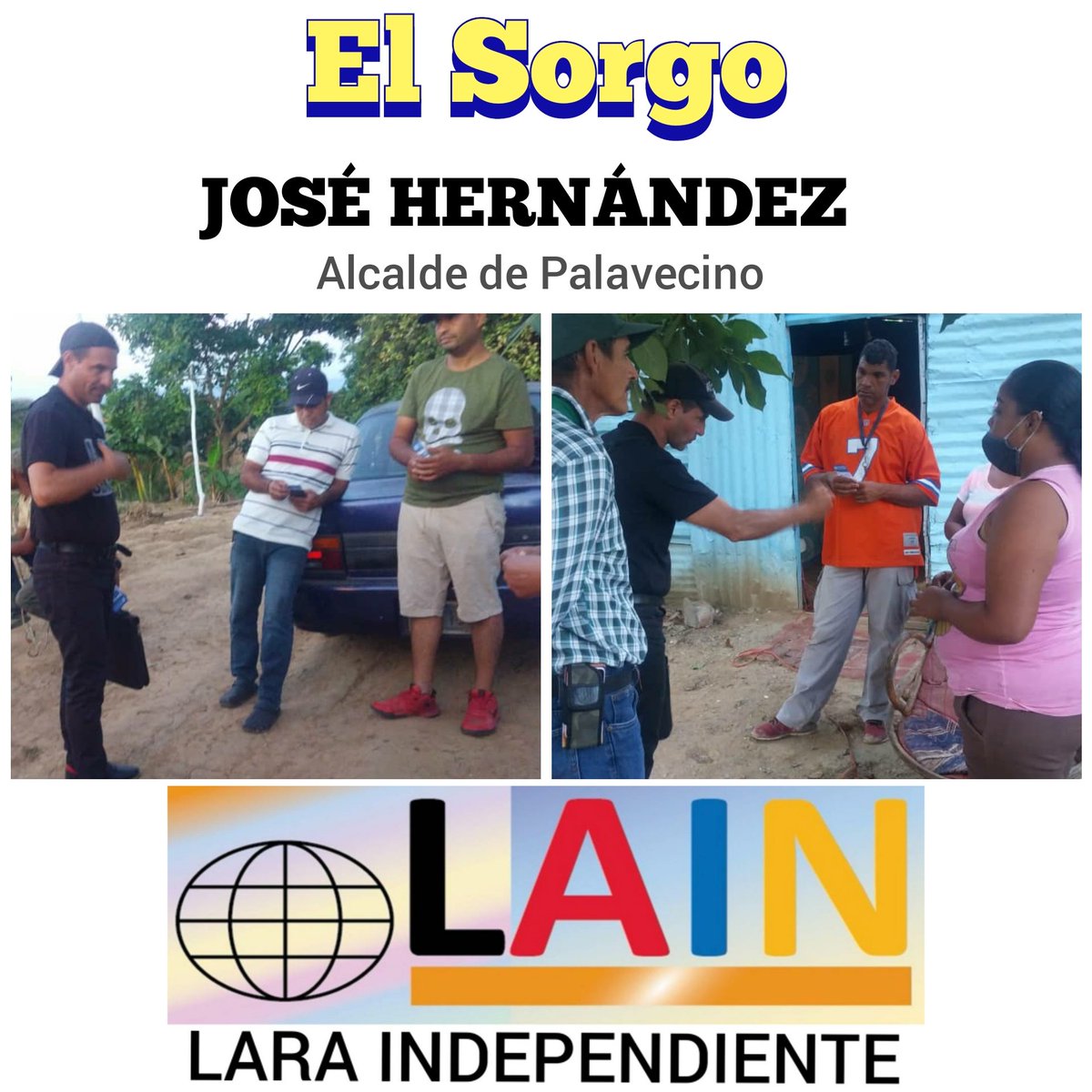 Este 21 de Nov vota consciente, vota inteligente para la transformación del municipio Palavecino. 

#VotaLAIN José Hernández Alcalde y su equipo de Concejales. 

#Somoslafuerzatranquiladelcambio #HagamosFuerteAPalavecino #PalavecinoSostenibleySustentable #UnidosParaTransformar