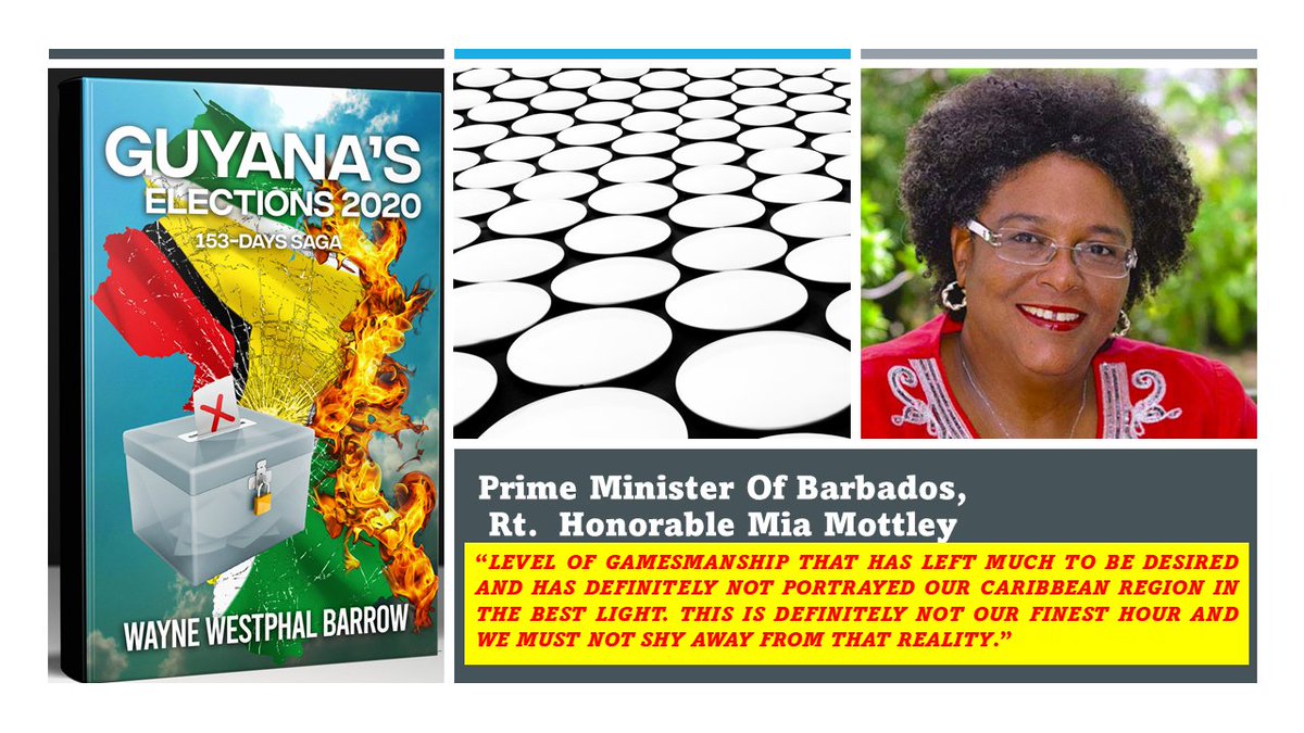 WayneBarrow15's tweet photo. #PrimeMinister  @miaamormottley  was the head of #CARICOM at the time of Guyana's #Elections2020 Here's what she said: https://t.co/6XzurgE0dd