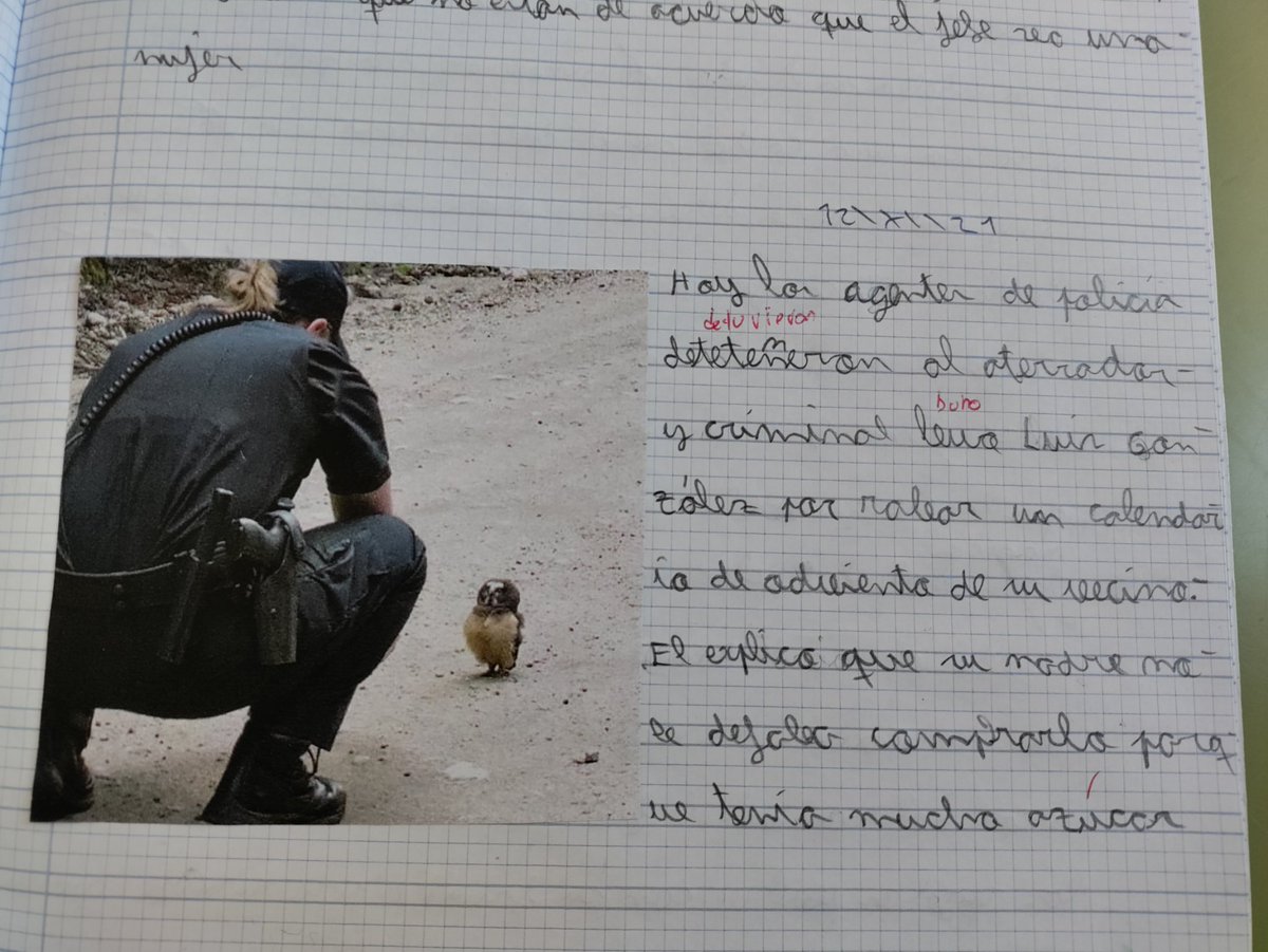 malacarasev's tweet photo. HOY LOS NIÑO Y NIÑA DE QUINTO DE PRIMARIA ESCRIBIERON ARGUNAS HISTORIA CON ARGUNA DE LAS FOTO Q SALIERON EN ESTA CUENTA JEJE MI FAVORITO ER CRIMINAR BUHO LUIS GONSALE https://t.co/9N49hTR8db