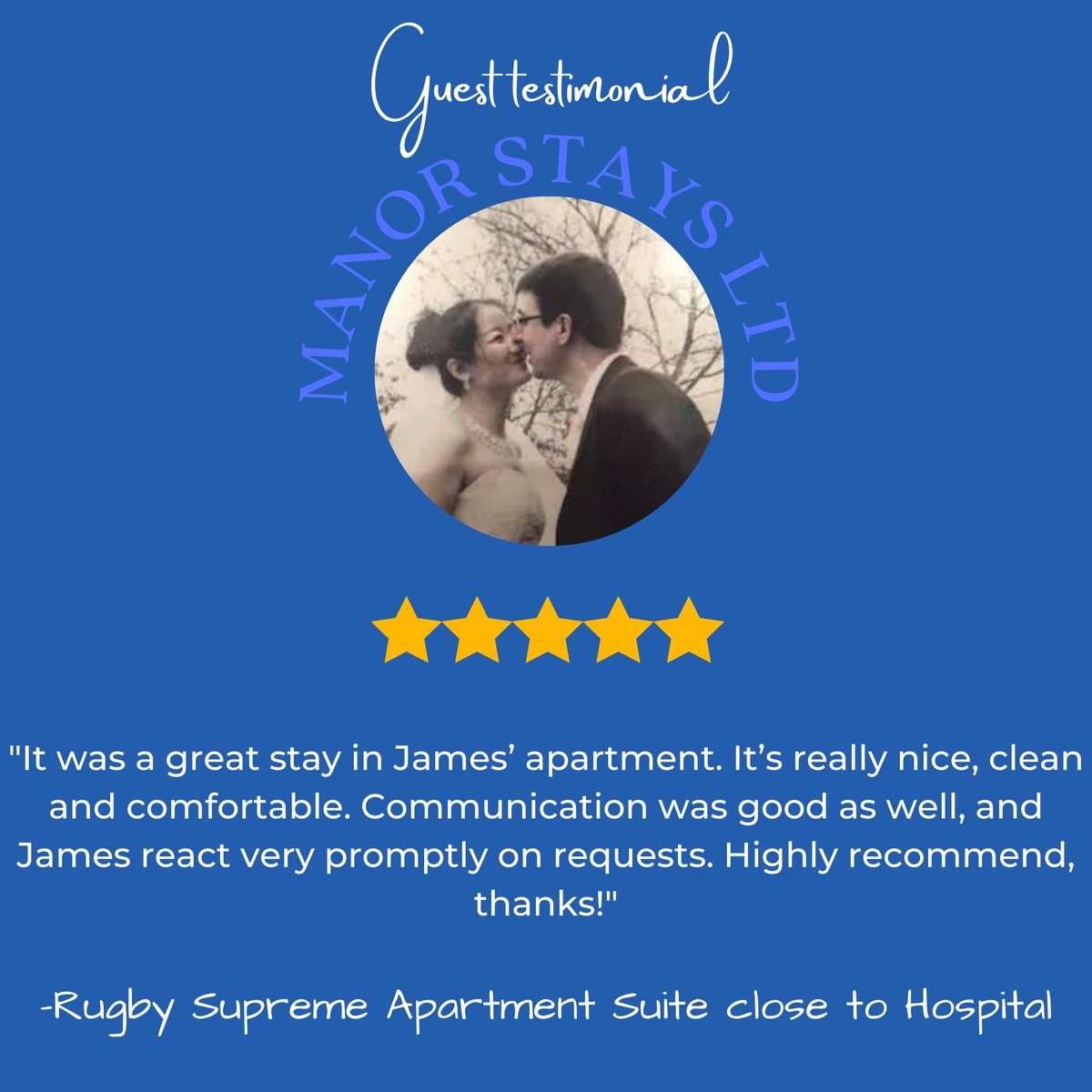 Manor Stays Ltd (@manorstay) on Twitter photo Another lovely feedback from our guests.
Manor Stays Ltd team is delighted to have hosted Ellen and her husband
We're grateful that you had a wonderful stay with us. We can't wait to host you again!
manorstays.co.uk
bookings@manorstays.co.uk
07539 352003 Another lovely feedback from our guests.
Manor Stays Ltd team is delighted to have hosted Ellen and her husband
We're grateful that you had a wonderful stay with us. We can't wait to host you again!
manorstays.co.uk
bookings@manorstays.co.uk
07539 352003