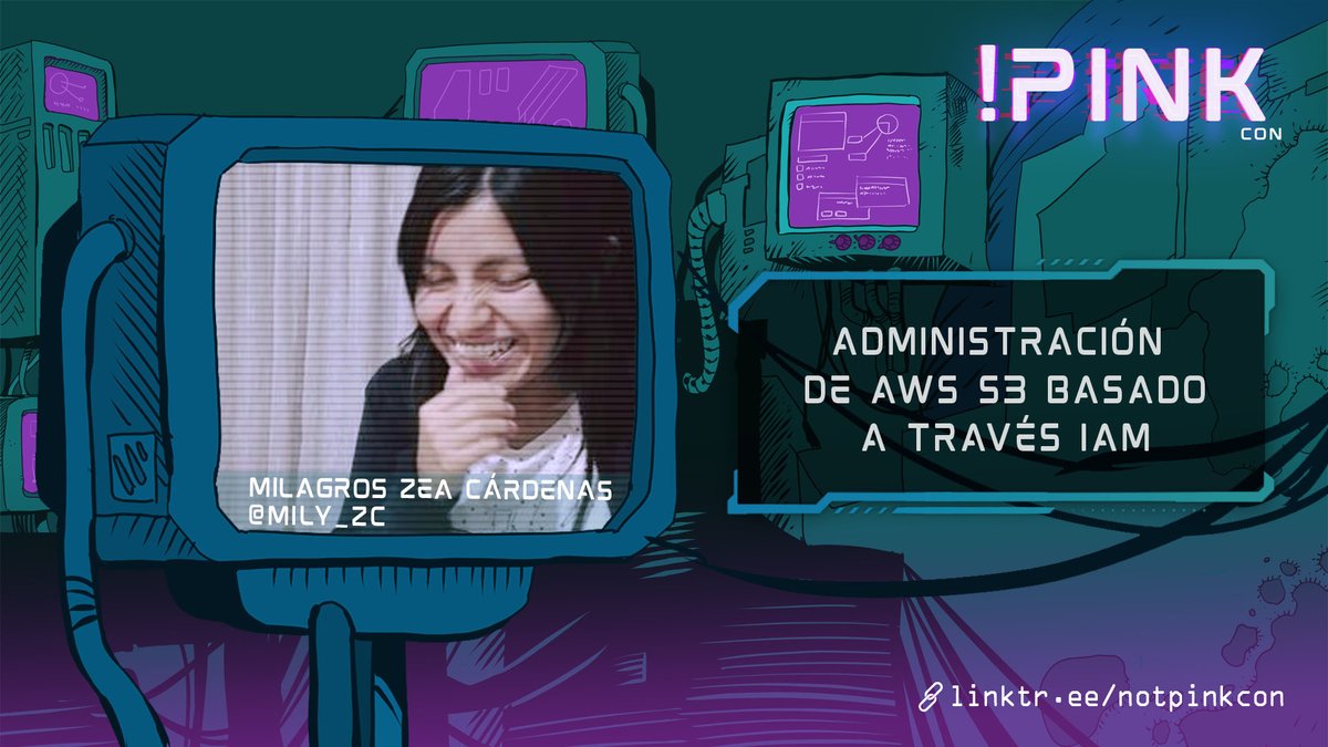 📢‼️ ¡Conoce todos los tips y trucos para asegurar correctamente tu S3 de AWS junto <a href="/mily_zc/">Milagros Zea Cardenas</a>! 🤓

📢‼️ Learn all the tips and tricks to secure your Amazon S3 from <a href="/mily_zc/">Milagros Zea Cardenas</a>! 🙌

Info 👉 notpinkcon.eventbrite.com.ar