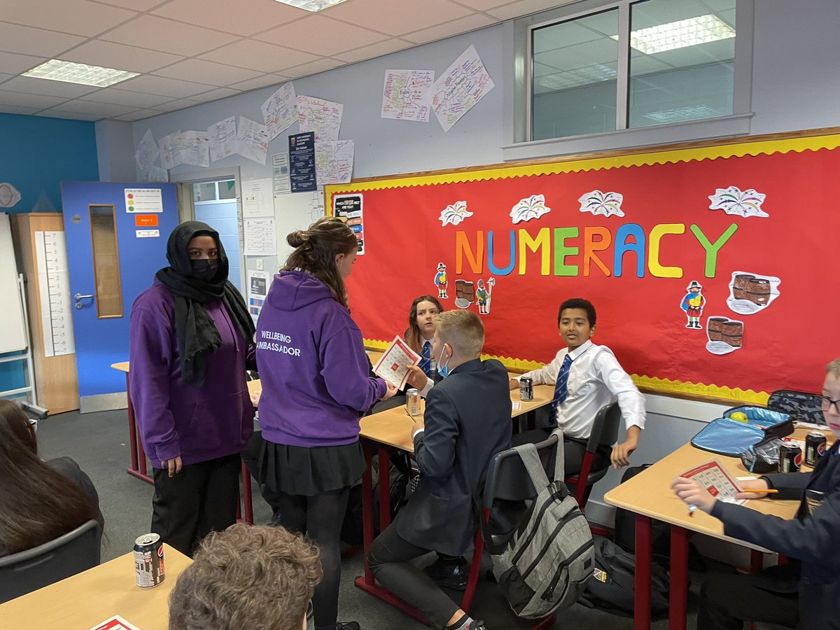 MathsStAndrews's tweet photo. Today’s Numeracy Club was all about timestables and everyone loved it!! Thank you to Aini & Ava for leading the club this week @StAndrewsS6Cla1 #Numeracy #NumeracyAmbassadors #NumeracyClub https://t.co/aDcKx3fxJ1