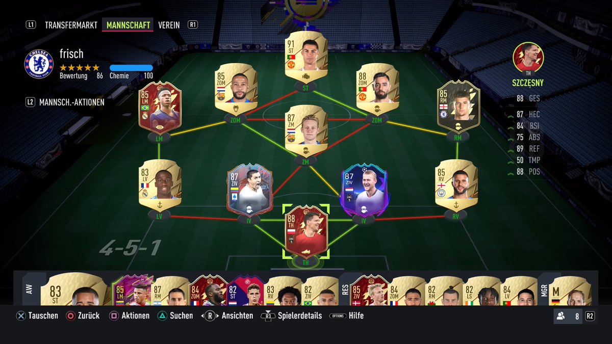 leifcr_'s tweet photo. #PS4share #sheeshteam 
Moin Yaya&amp;Comm
-Untrade sind nur Vini, De Ligt und Szczesny
-Budget etwa 50k+Rewards
LG Leif https://t.co/xbAZsieJha