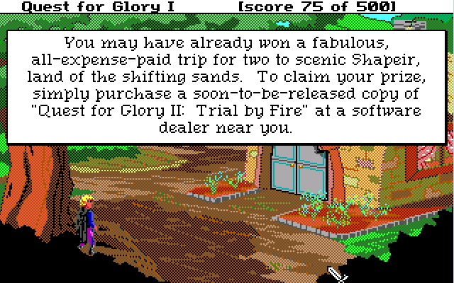 Quest for Glory 1: So You Want To Be A Hero (Hero's Quest), 1989. Sierra On-Line.