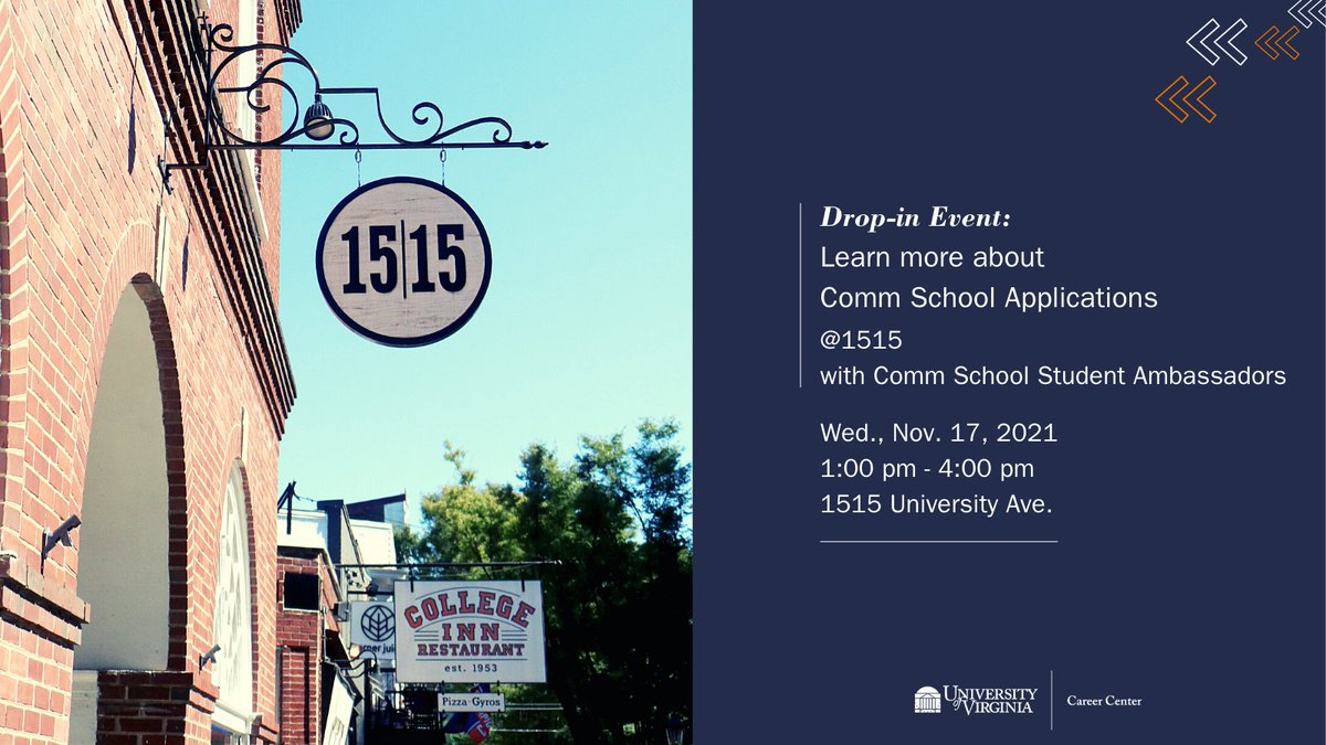 Want to get ahead on your Comm School app before the 12/12/21 deadline? Drop by 1515 Univ. Ave. to learn more about the application process from Comm school Student Ambassadors + chat with our Career Advisors, grab a class sticker, free water bottle, and snacks!