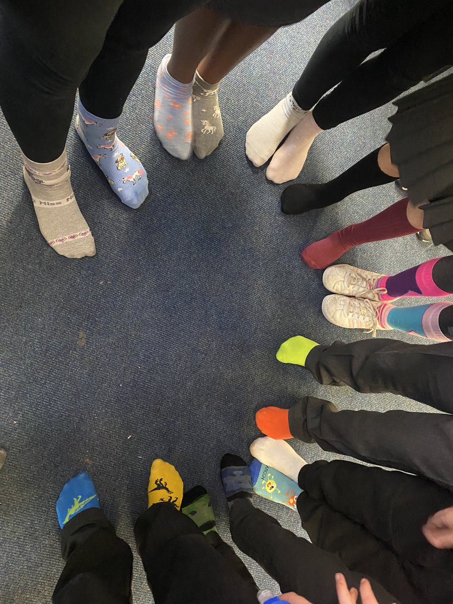 MissOBrien19's tweet photo. It would be such a dull world, if we were all the same 😉 #AntiBullyingWeek #oddsockday @StTimothysG41 https://t.co/0A19pcdLmP