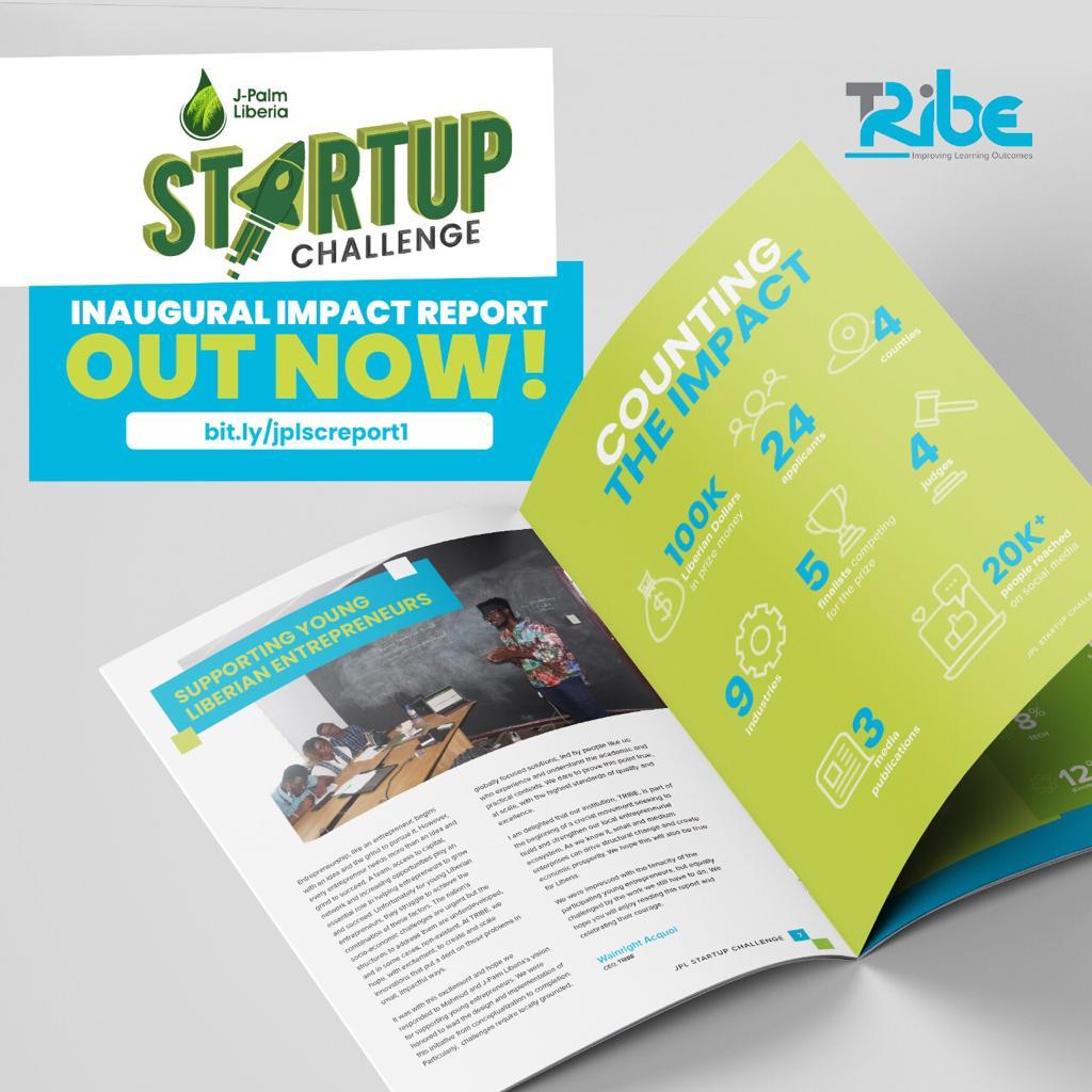 TRIBE (@_weareatribe) on Twitter photo We are thrilled to publish the inaugural JPL Startup Challenge Impact Report!
——
Last month, we partnered with <a href="/jpalmliberia/">J-Palm Liberia</a> to train and support budding entrepreneurs in Liberia.
——
You can download a copy of the program impact report from the link: bit.ly/jplscreport1 We are thrilled to publish the inaugural JPL Startup Challenge Impact Report!
——
Last month, we partnered with <a href="/jpalmliberia/">J-Palm Liberia</a> to train and support budding entrepreneurs in Liberia.
——
You can download a copy of the program impact report from the link: bit.ly/jplscreport1