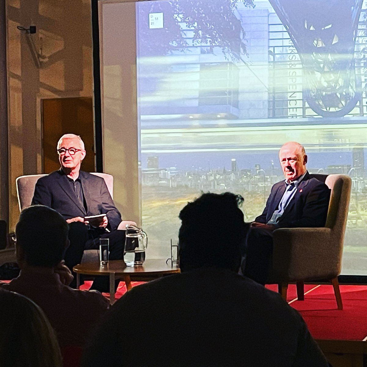 martyn_evans's tweet photo. Opening event for @designmcr with @kasperdegraaf in conversation with @SirRichardLeese #DM21 #designmcr Pleased that @McrSchArt are sponsors of #DM21 Lots of exciting #DM21 events to come on Thursday in @McrSchArt https://t.co/HSXFczraNe