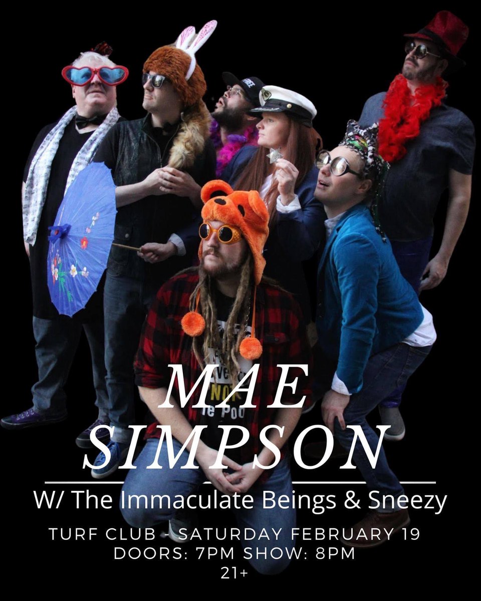 We are playing the <a href="/TurfClubMN/">Turf Club</a> on Feb 19th with our bff’s <a href="/MaeSimpsonmusic/">Mae Simpson</a> and our new friends from Chicago, <a href="/SneezyMusic/">Sneezy</a> !!! We cannot wait to be back at the Turf !!! See you there ❤️🧡💛💚💙💜