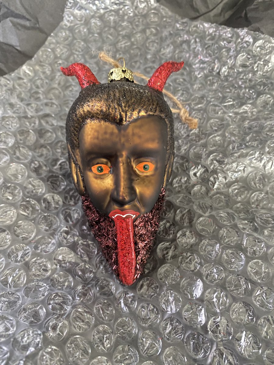 RichardCrouse's tweet image. The tree isn&apos;t up yet, but when it does this little beauty from @outerlayer will be front and centre! #Krampus