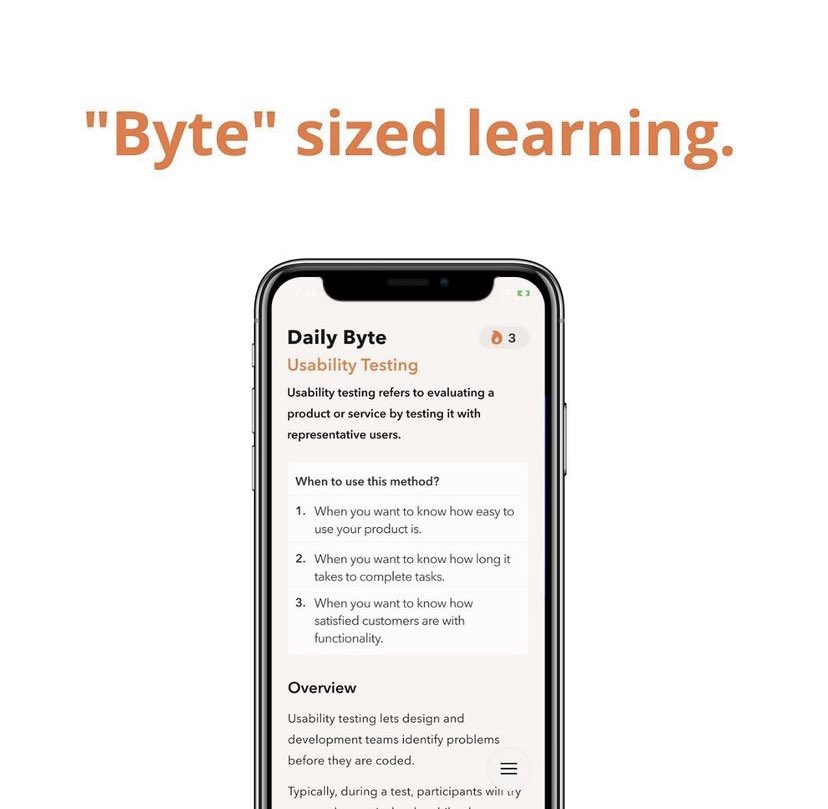 product_byte's tweet image. We’ve been working on creating this amazing app to help the design community become better. A lot of applicable frameworks for UI, Product, and UX Research. Download for FREE! apple.co/3qnMudt