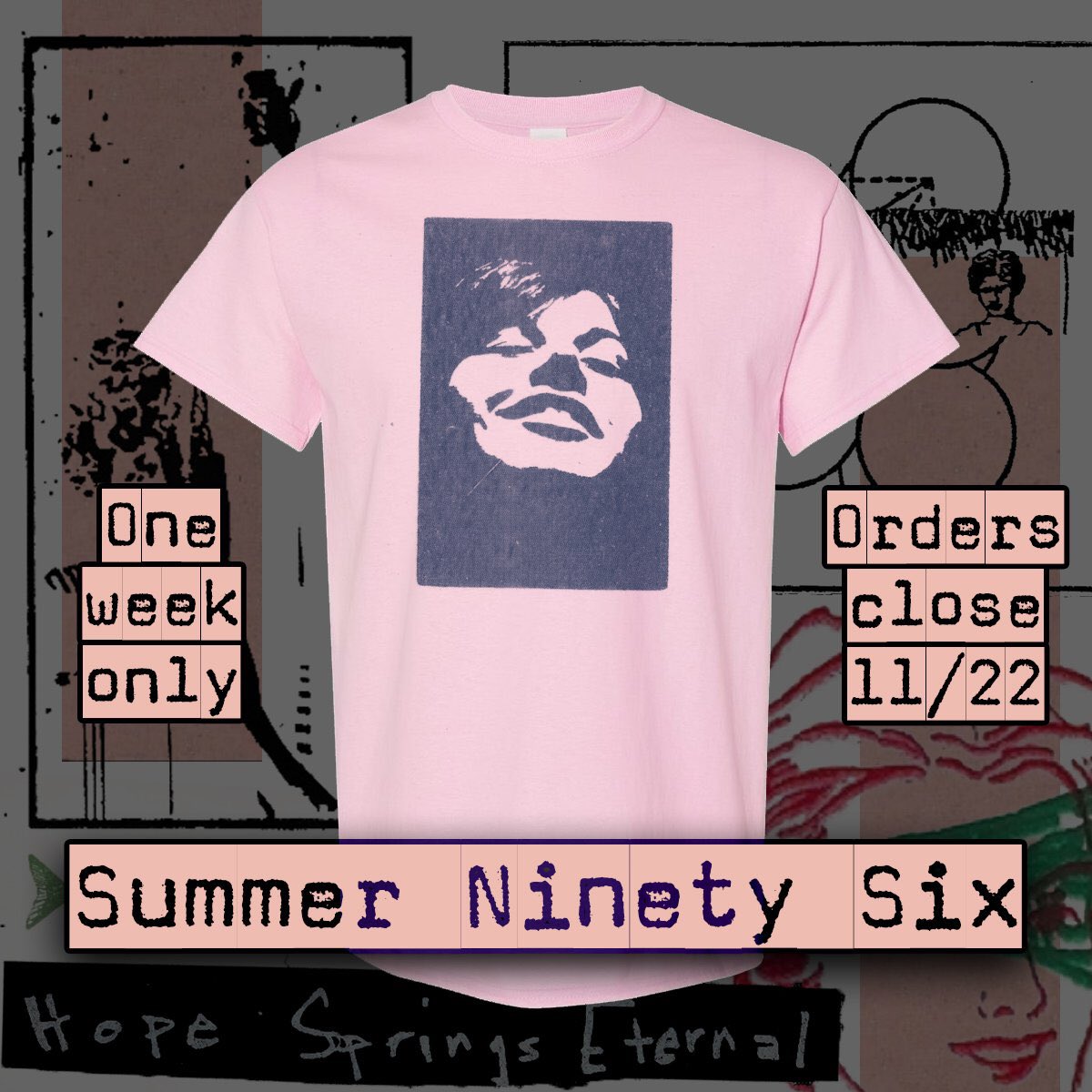 KesDecay's tweet photo. SUMMER NINETY SIX TEE

Real fuckin’ emo history. One random order will win a mystery “drone” prize. Orders close 11/22 :)

https://t.co/qrWeluo1ct https://t.co/j5WJcqV5v4