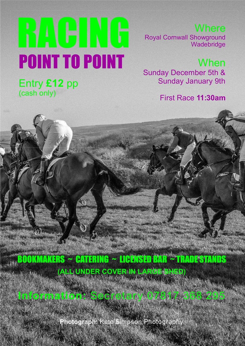 <a href="/DomKent/">Dominic Kent</a> <a href="/CorneliusRacing/">Cornelius Lysaght</a> <a href="/SimonNott/">SimonNott</a> <a href="/graceandminty/">Donna Harris</a> <a href="/MDrowne1/">Mike Drowne</a> @Point2PointAuth @GoPointing <a href="/THEPPORA/">PPORA</a> <a href="/pointtopoint/">pointtopoint.co.uk</a> <a href="/RoyalCornwall/">Royal Cornwall Show</a> <a href="/RCornwallEvents/">Royal Cornwall Event</a> <a href="/WMNHorses/">WMN Horses</a> <a href="/cornishtimes/">The Cornish Times</a> <a href="/pointingpodcast/">Pointing Pointers</a> <a href="/pointingwessex1/">pointingwessex</a> Yes, there is general public access to the fixture again this year with cash payment on entry. #GoPointing