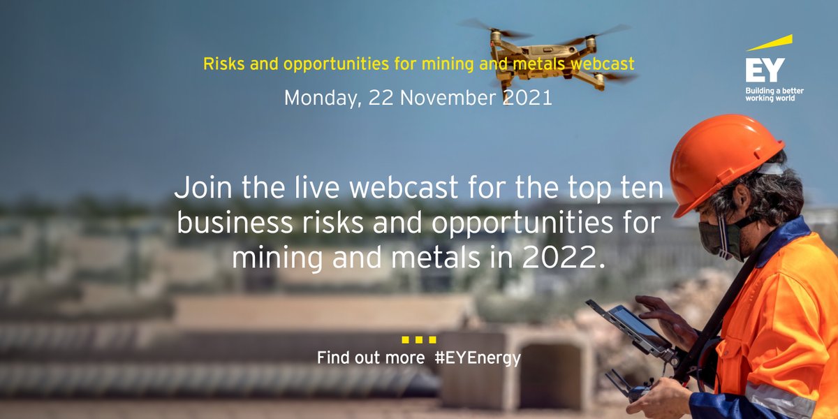 Hear Paul Mitchell, our Global Mining &amp; Metals Leader and Mark Cutifani, Chief Executive, Anglo American discuss how the increasing focus on #decarbonization is helping to accelerate innovation. Register here. spr.ly/6016JebL0 #EYEnergy