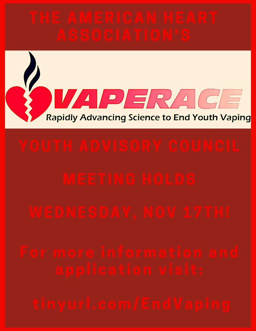 Vaperace_yac's tweet photo. #vaperace #endyouthvaping #aha https://t.co/1Dz7ZFZAfB