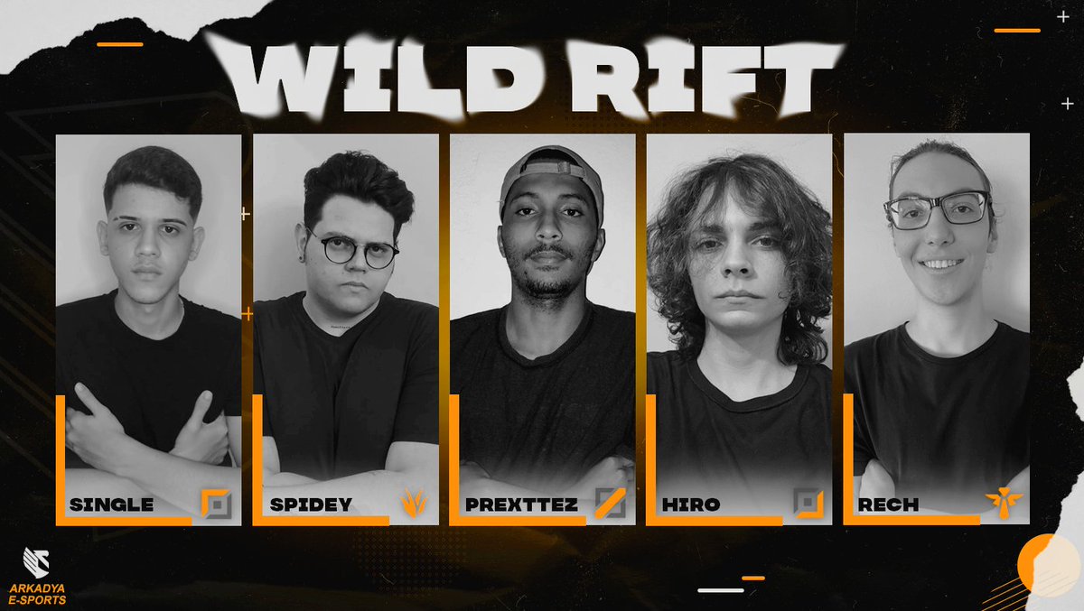 arkadyaesports's tweet photo. Apresento a você nossa line de Wild Rift.

Espero que vocês apoiem nossos meninos e os acompanhem, começamos essa nova caminhada junto a eles!

Vamo de #GoARK https://t.co/cRmFSwc3wJ
