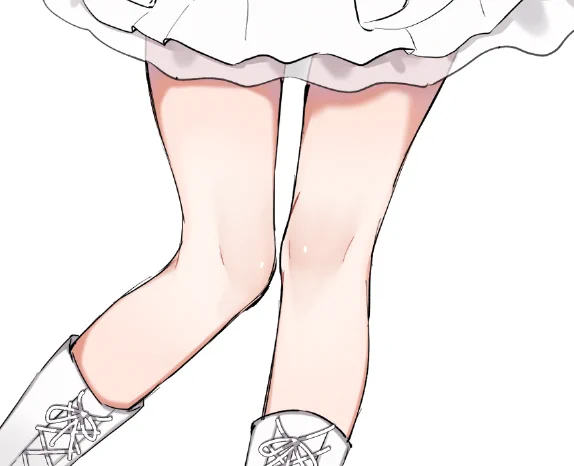 やっと膝の塗り方理解した～!やわらかそ～ 