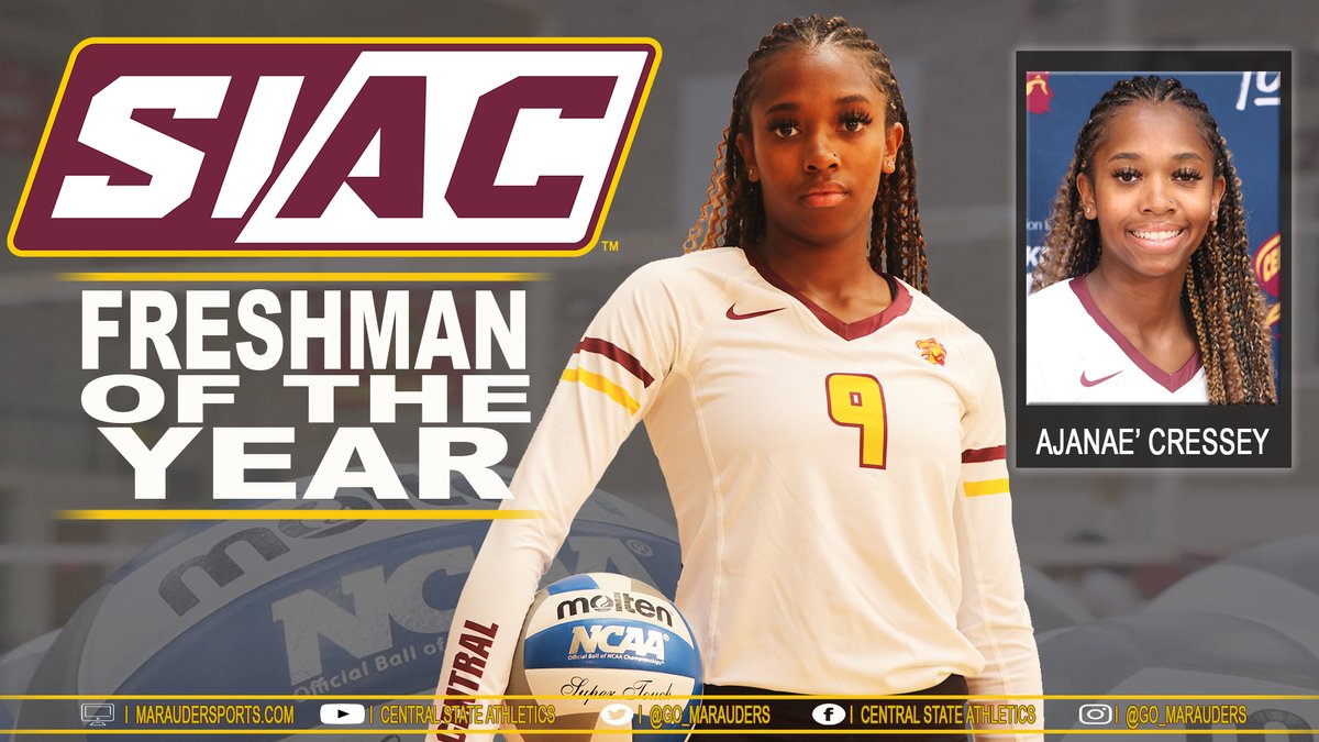 GO_MARAUDERS's tweet image. Central State’s Jazmyne Walker, Ajanae’ Cressey &amp;amp; Hailey White earn All-@TheSIAC honors; Ray Lewis named Coach of the Year

@CentralState87 @StudentPres @ADTaraOwens @CoachRayLewis @Andre247Now @HBCUGameday @daytonsports @FirstPointVB @womensvbmag @AVCAVolleyball @xeniagazette