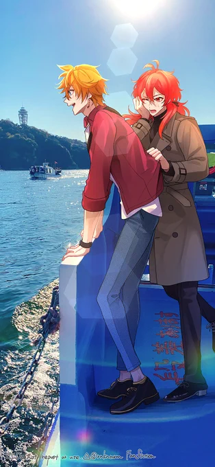 #chiluc #タルディル
某所で海デートなどするタルディル 