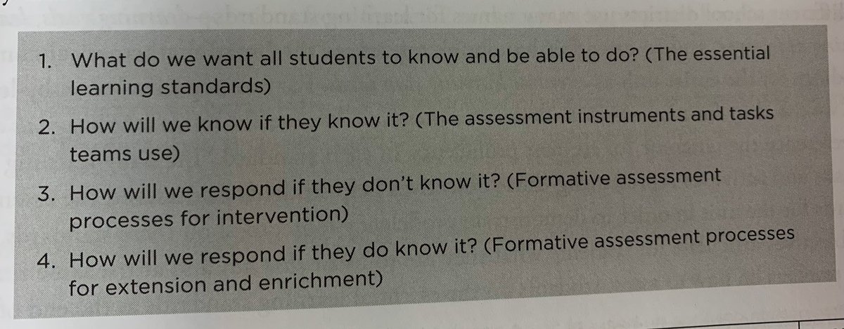 Last week we reviewed the four critical questions every collaborative team in a PLC asks and answers on an ongoing basis @POEKPOE <a href="/AESPASCO/">Anclote Elementary</a> #Gratitude #PLCs