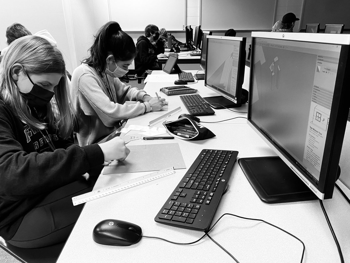 ntarchitecture's tweet photo. #NT #architecture #students building their #proun #model in 3/16” = 1’-0” scale. #sketchup to #chipboard #exploring #creative https://t.co/FjdArc51DH