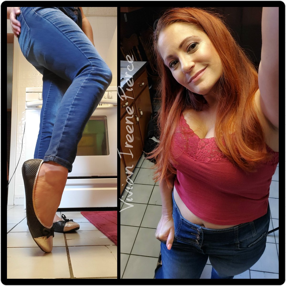 Vivian_Pierce's tweet photo. Showing of some ballet flats. For my fan who got many of the ones on my wish list. Thank you. ❤
#balletflats #balletflat #vivianireenepierce #vivianbound #vipsexyfootage #redheads #tanktopsexy #smile #jeansfashion https://t.co/FV8TtnYwyG