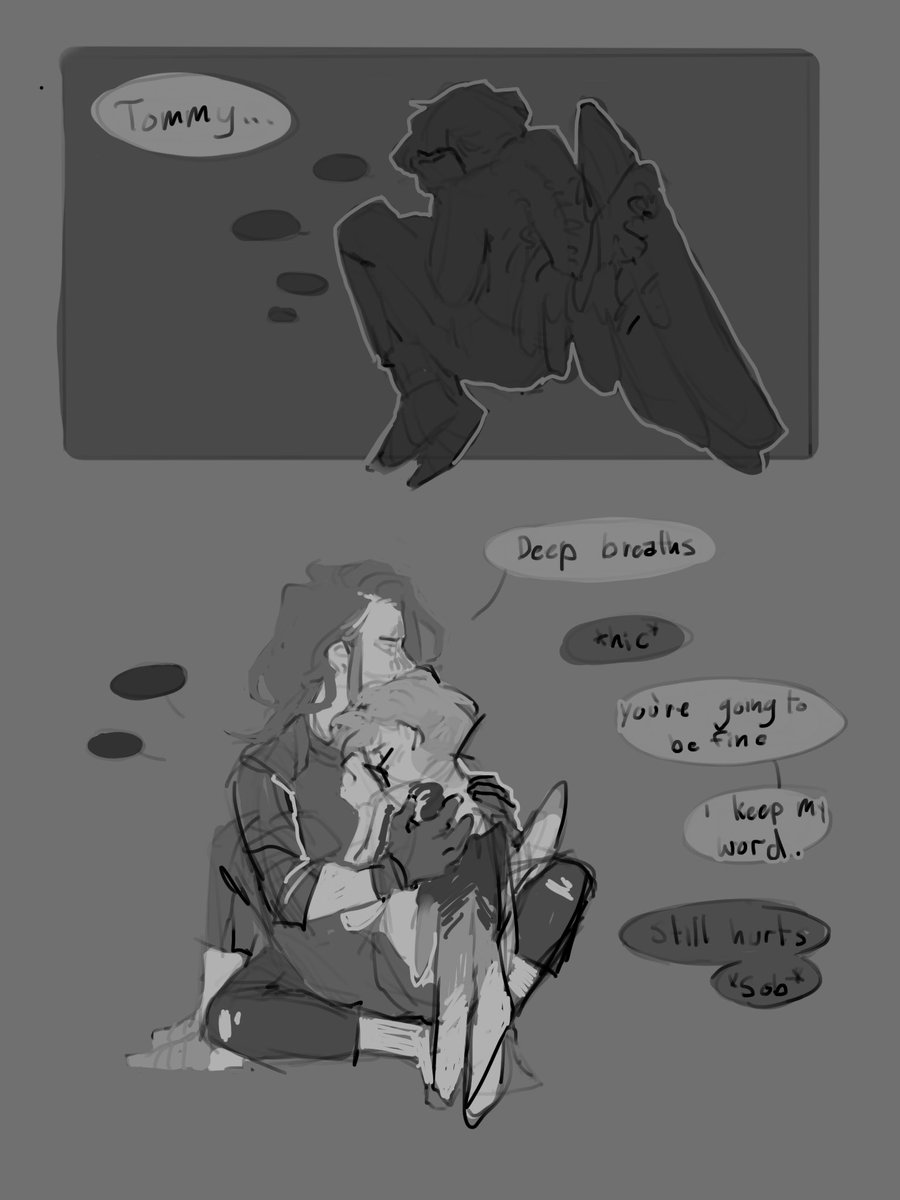 Withered Decay part 8 // injury , bones 
.
"Toms?"
.
#tommyinnitfanart #technobladefanart #originsmpfanart #BEDROCKBROS 
