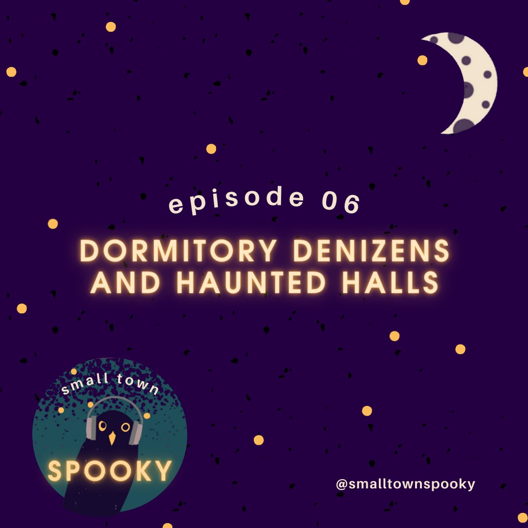 smalltownspooky's tweet photo. Who's that knocking on the #dormroom door, or rattling the window above your twin bed? Is it your #roomie, back from a #LateNightStudySesh, or something more otherworldly? Join @reneewrought for a walk down the #haunted halls of the world's scariest schools. #brentwood #aberdeen https://t.co/lrwW0Y7sB4