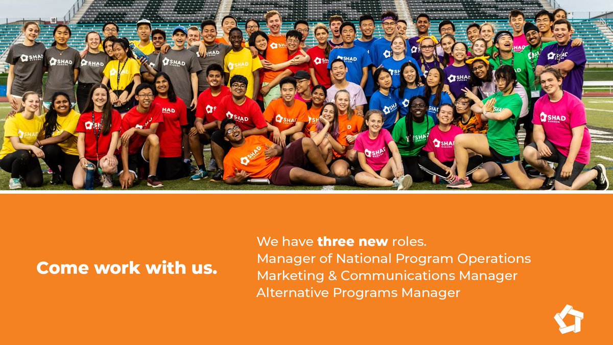 ShadNetwork's tweet photo. We’re growing!  

Help us expand our impact and empower youth across the country. 

We’re hiring a Manager of National Program Operations, Marketing &amp; Communications Manager, and Alternative Programs Manager based in the Waterloo region. 

Apply by Dec. 1: https://t.co/DQlJqbDlM9 https://t.co/1kpi1yBSLw