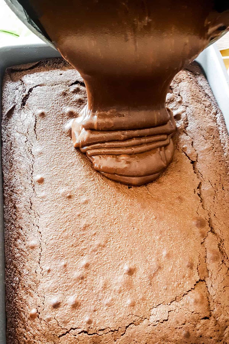 ErrensKitchen's tweet photo. This easy yet decadent sheet cake topped with a glossy chocolate frosting is so fantastic, you'll add it into your regular recipe rotation! #fudgecake #chocolate #baking #errenskitchen #errenskitchenrecipes
https://t.co/HKEOQM4PD0 https://t.co/UhW72BKXcC
