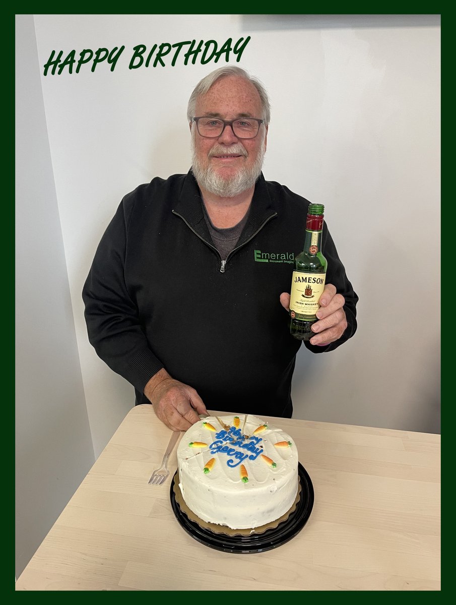 EmeraldDocument's tweet photo. Happy Birthday to the president of Emerald, Gerry Ryan! Gerry is an excellent example of a compassionate (and fun) leader who contributes to the great success, core values, and foundation at Emerald Document Imaging. https://t.co/Sc9b0sqSPh