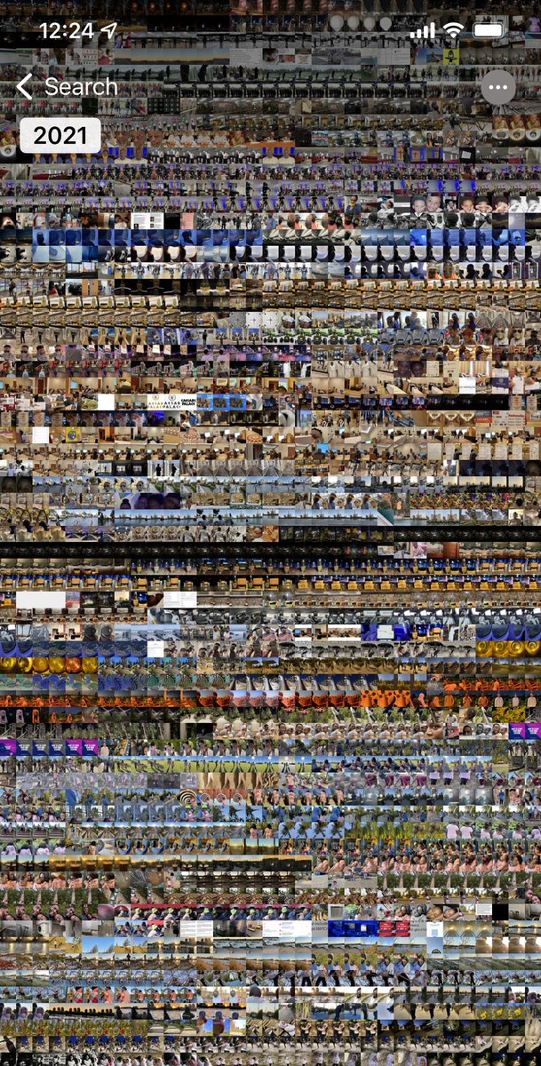 TheStreamingCtr's tweet photo. Type in “Trips” in your Photos Search, “See All”, then use two fingers on the screen to zoom all the way out. What does your grid look like? 
#travelphotography #travel #travelgram #travelphotogrid https://t.co/5z55b8fvie
