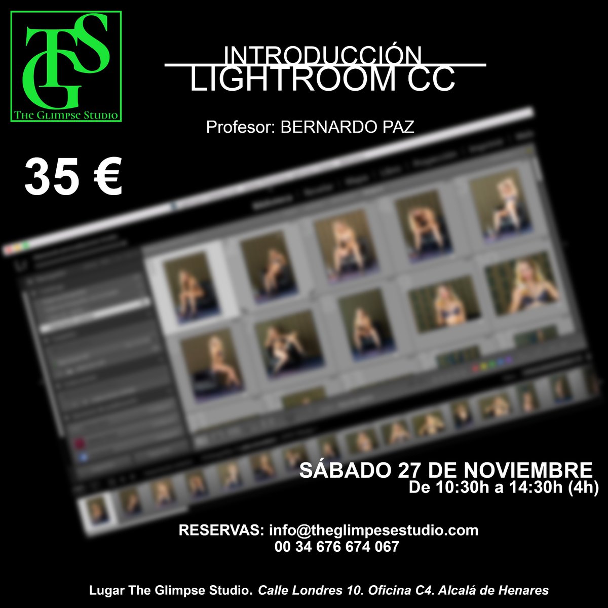 GlimpseStudioMD's tweet photo. Introdúcete en el mundo del #Lightroom con @bernardopaz1 en #TheGlimpseStudio.Envíanos un email a info@theglimpsestudio.com #cursodelightroom #adobelightroom#adobe #fotografia #edicion #cursodeedicion #estudio #photostudio #alquilerdeestudio #cursodefotografia #estudiofotografico https://t.co/I0gdlmVt98