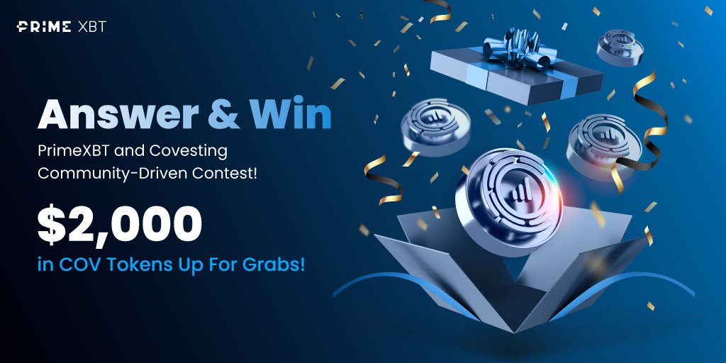 PrimeXBT's tweet photo. #PrimeXBT | #Covesting Contest

2,000 $COV up for grabs🎉 - 20 people will each win 100 COV tokens. 

Throughout this month, we'll ask you questions. To win:

☑️ Follow @covesting &amp; @PrimeXBT
☑️ RT &amp; answer the question
☑️ Join a local Telegram community

Stay tuned! https://t.co/zkDouG9k4s