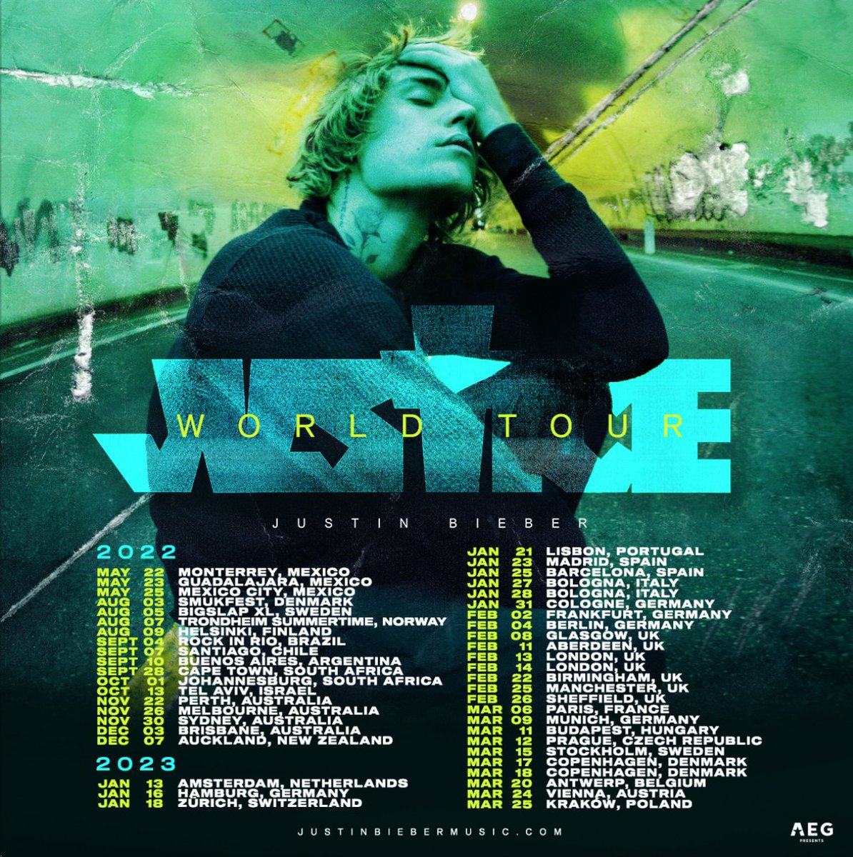 News you can use:  <a href="/justinbieber/">Justin Bieber</a> announces world tour dates for 2022, 2023 -- musiqtone.com/theblog/justin…